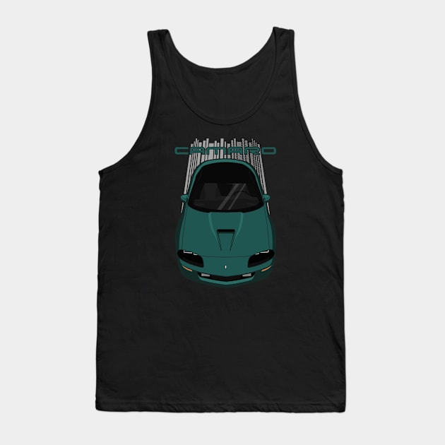 Camaro 4th 1993-1997 - Mystic Teal Green Tank Top by V8social